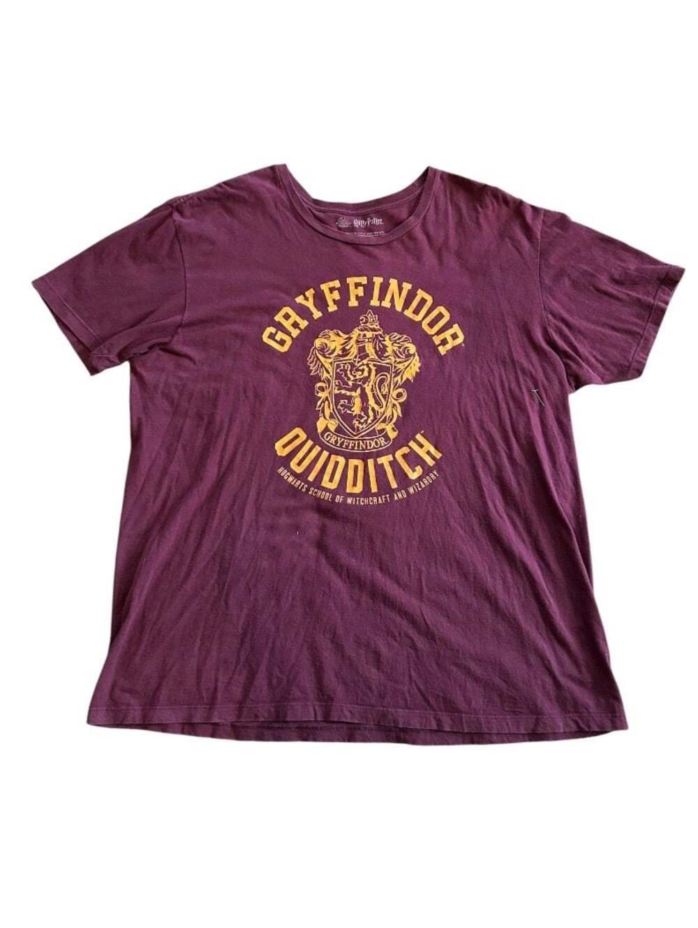 Harry Potter Gryffindor Quidditch Maroon Crewneck T-Shirt